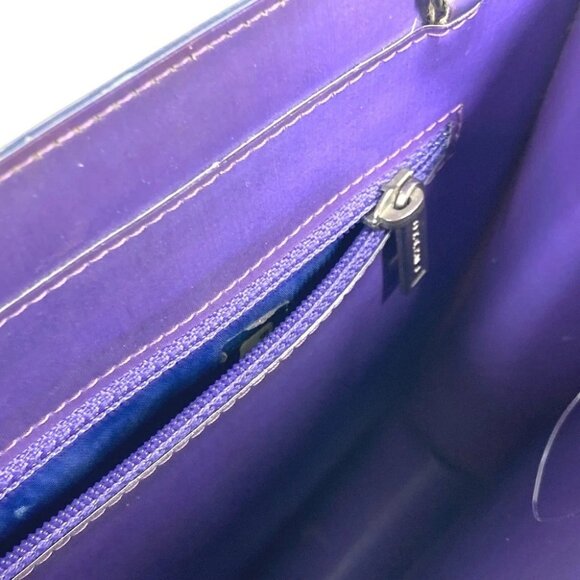 CHANEL hologram CC CC Mark Double Chain Shoulder Bag PVC/Leather purple - Picture 11 of 15